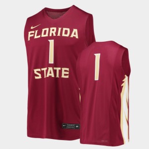 Men's Florida State Seminoles Replica Garnet #1 Basketball Jersey 382386-640