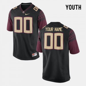 Youth Florida State Seminoles College Limited Football Black Custom #00 Jersey 380558-235
