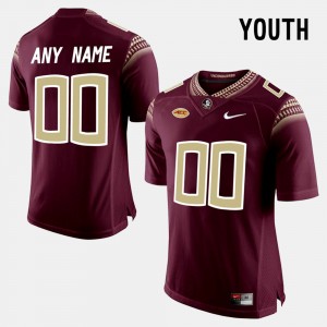 Youth Florida State Seminoles College Limited Football Red Custom #00 Jersey 447826-381