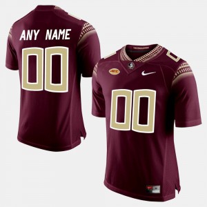 Men's Florida State Seminoles College Limited Football Red Custom #00 Jersey 931815-912