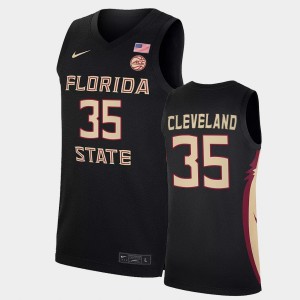 Men's Florida State Seminoles College Basketball Black Matthew Cleveland #35 Jersey 543549-678
