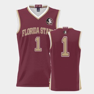 Men's Florida State Seminoles College Basketball Garnet #1 ProSphere Basketball Jersey 684560-695
