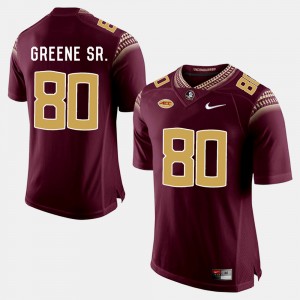 Men's Florida State Seminoles College Football Garnet Rashad Greene Sr. #80 Jersey 496000-685
