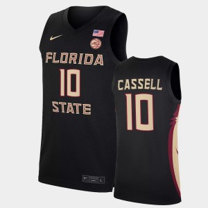 Men's Florida State Seminoles College Basketball Black Sam Cassell #10 Alumni Jersey 699111-380