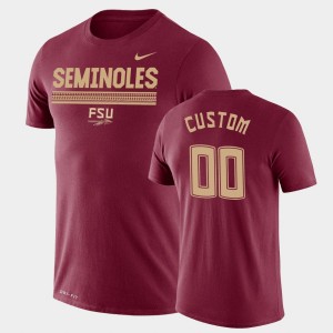 Men's Florida State Seminoles Team DNA Garnet Custom #00 Legend Performance T-Shirt 920723-338