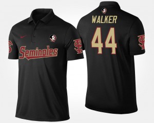 Men's Florida State Seminoles Name and Number Black DeMarcus Walker #44 Polo 360493-570