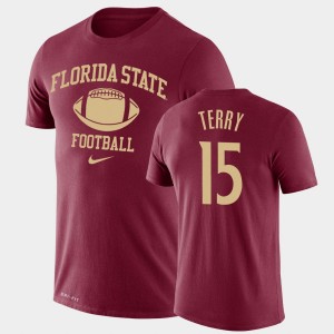 Men's Florida State Seminoles Retro Football Garnet Tamorrion Terry #15 Legend Performance T-Shirt 919940-783