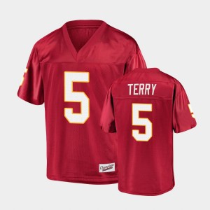 Men's Florida State Seminoles College Football Garnet Tamorrion Terry #5 Jersey 451832-195