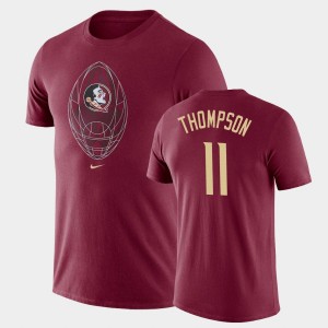 Men's Florida State Seminoles Football Icon Garnet Warren Thompson #11 Legend T-Shirt 975347-577
